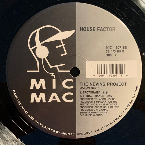 The Nevins Project - House Factor | Micmac Records, Inc. (MIC 307) - 2