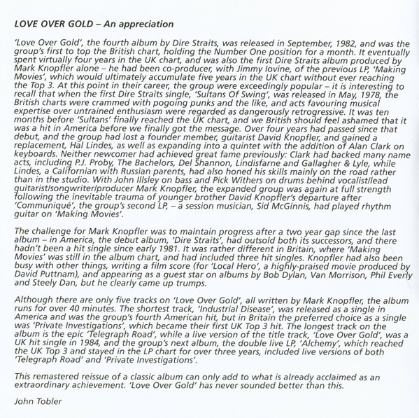 Dire Straits - Love Over Gold | Vertigo (800 088-2) - 2
