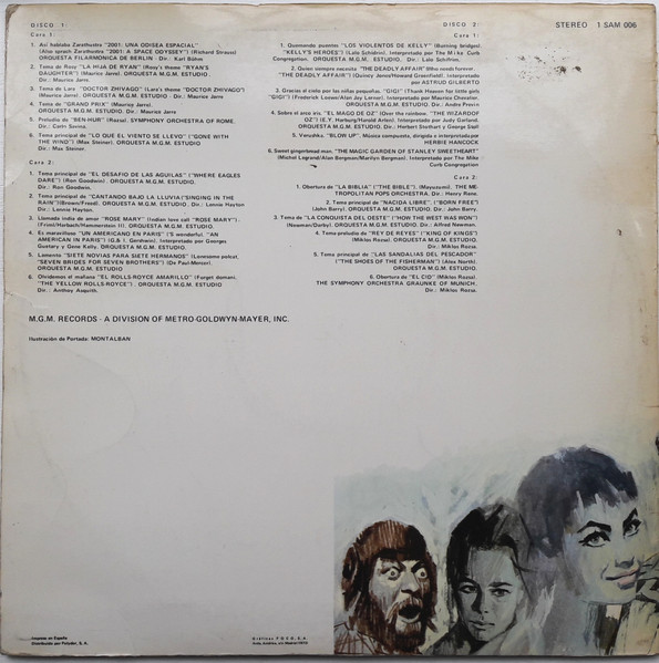 Various - Temas De Oro Del Cine | MGM Records (1 SAM 006) - 2 Various - Temas De Oro Del Cine | MGM Records (1 SAM 006) - 2