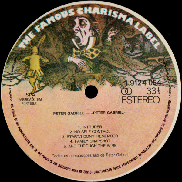 Peter Gabriel - Peter Gabriel | Charisma (9124 054) - 2