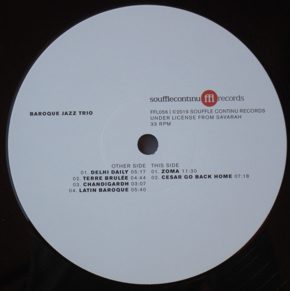 Baroque Jazz Trio - Baroque Jazz Trio | SouffleContinu Records (FFL056) - 4 Baroque Jazz Trio - Baroque Jazz Trio | SouffleContinu Records (FFL056) - 4