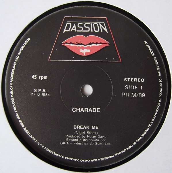Charade - Break Me | Passion (PR M/89) - 2