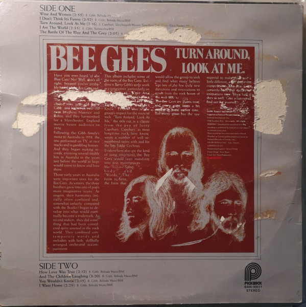 Bee Gees - Turn Around, Look At Me | Pickwick (BAN-90011) - 2