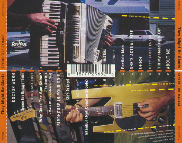 They Might Be Giants - Severe Tire Damage | Restless Records (72965-2) - 2 They Might Be Giants - Severe Tire Damage | Restless Records (72965-2) - 2
