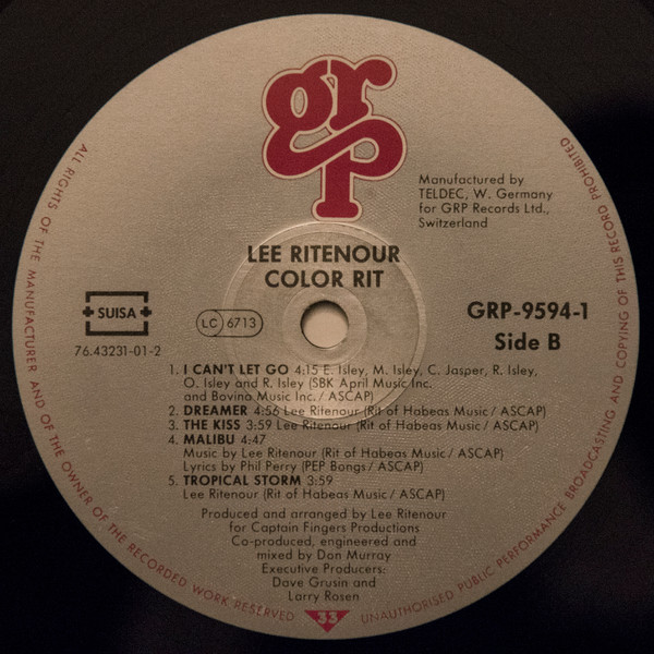 Lee Ritenour - Color Rit | GRP (GR-9594-1) - 4