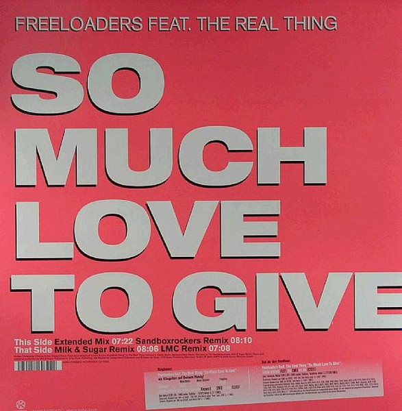 Freeloaders - So Much Love To Give | Kontor Records (Kontor436) - 2 Freeloaders - So Much Love To Give | Kontor Records (Kontor436) - 2