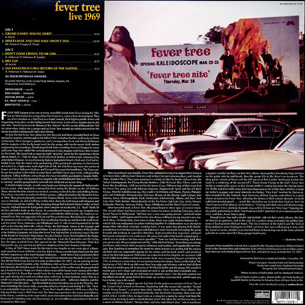 Fever Tree - Live 1969 | Sundazed Music (LP 5378) - 2