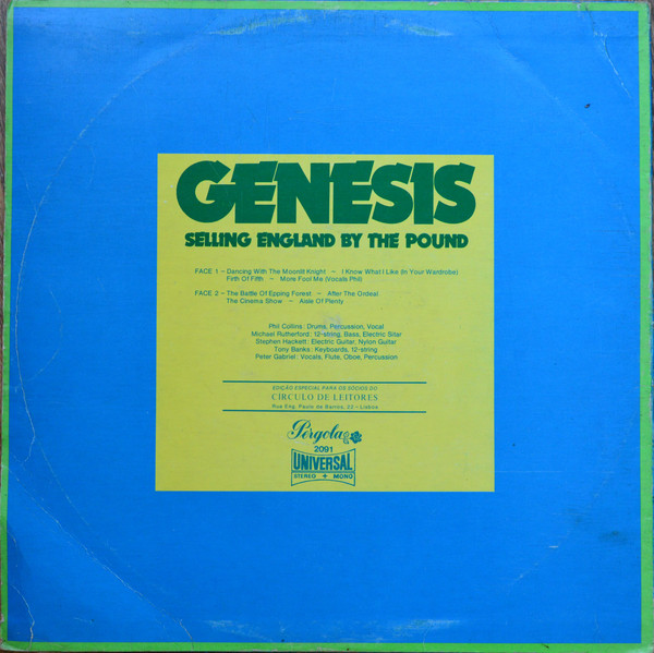 Genesis - Selling England By The Pound | Pergola (2091) - 2