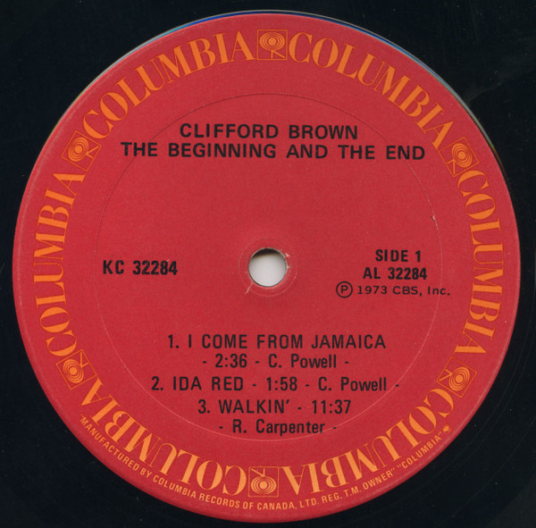 Clifford Brown - The Beginning And The End | Columbia (KC 32284) - 3