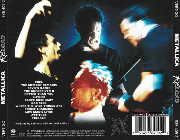Metallica - Reload | Vertigo (536 409-2) - 2 Metallica - Reload | Vertigo (536 409-2) - 2