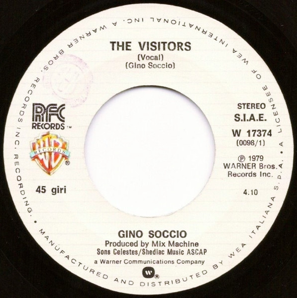 Gino Soccio - The Visitors / Dancer | Warner Bros. Records (W 17374) - 3 Gino Soccio - The Visitors / Dancer | Warner Bros. Records (W 17374) - 3