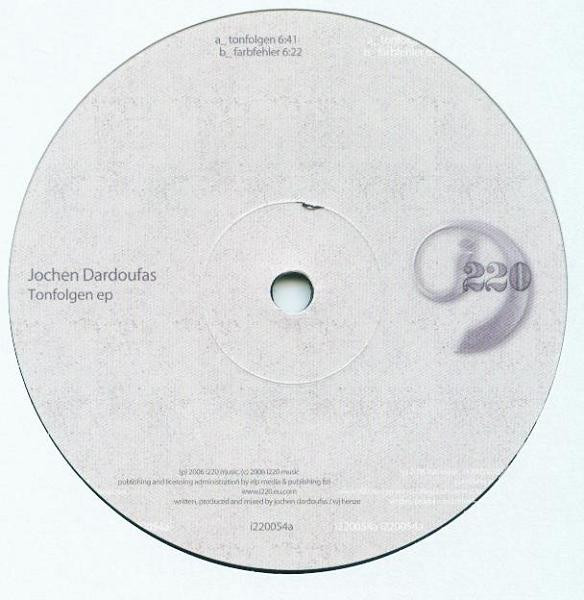 Jochen Dardoufas - Tonfolgen EP | i220 (i220054) - main