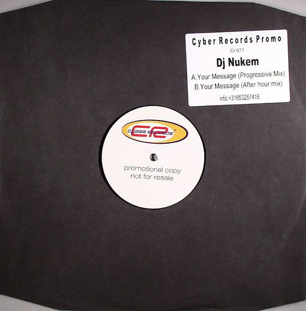 DJ Nukem - Your Message | Cyber Records (CR 071) - main