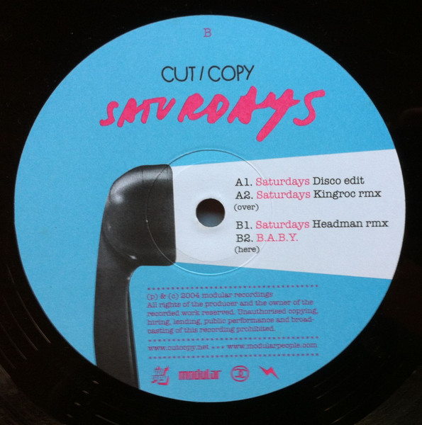 Cut Copy - Saturdays | Modular Recordings (none) - 2