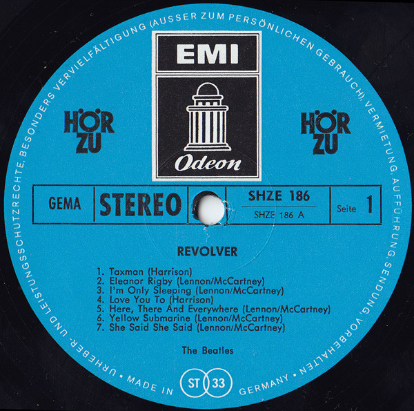 The Beatles - Revolver | Odeon (SHZE 186) - 2 The Beatles - Revolver | Odeon (SHZE 186) - 2