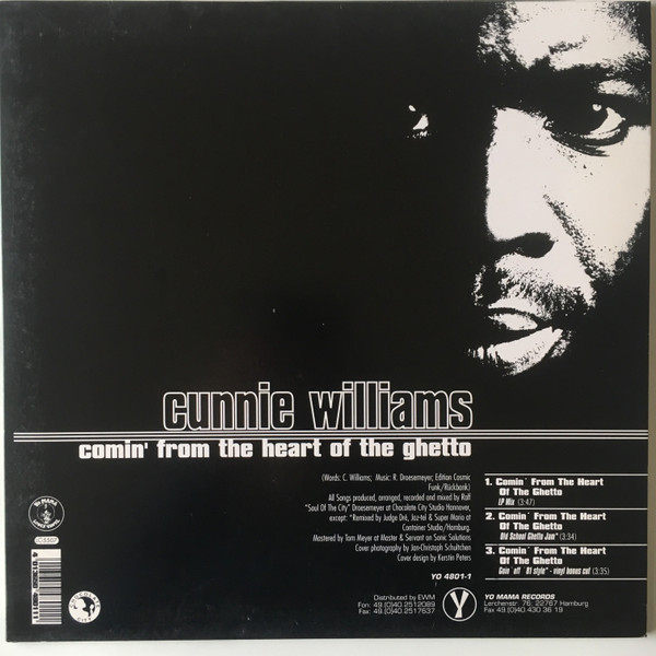 Cunnie Williams - The World Keeps Fallin' / Comin' From The Heart Of The Ghetto | Yo Mama's Recording (YO 4801-1)