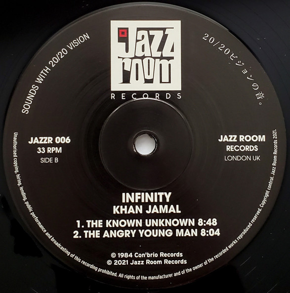 Khan Jamal - Infinity | Jazz Room Records (JAZZR 006) - 3 Khan Jamal - Infinity | Jazz Room Records (JAZZR 006) - 3