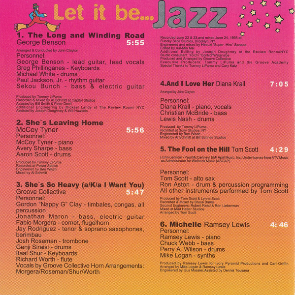 Various - Let It Be...Jazz A GRP Artists' Celebration Of The Songs Of The Beatles | Globo/Verve (GVE 9832-2) - 4 Various - Let It Be...Jazz A GRP Artists' Celebration Of The Songs Of The Beatles | Globo/Verve (GVE 9832-2) - 4