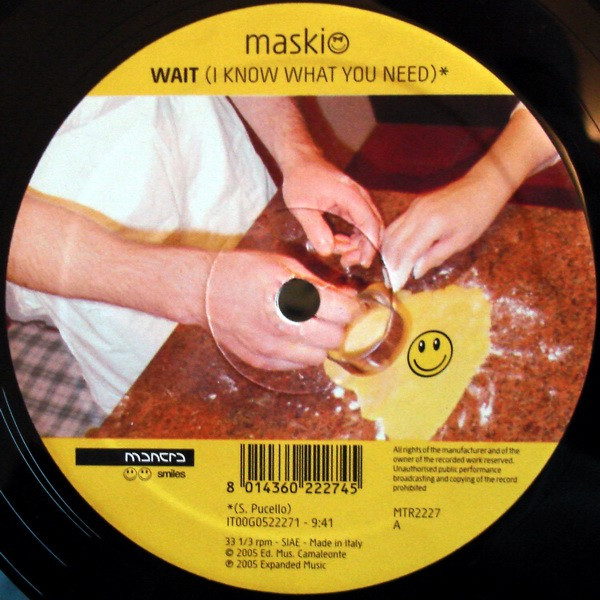 Maskio - Wait (I Know What You Need) / Magic | Mantra Smiles (MTR2227)