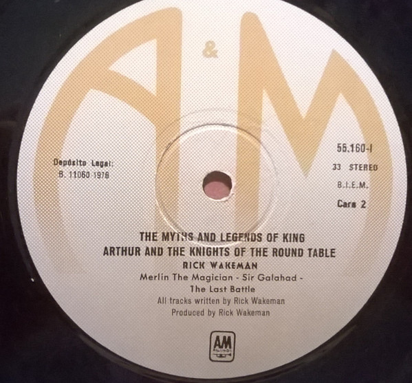 Rick Wakeman - The Myths And Legends Of King Arthur And The Knights Of The Round Table - Vinilo | A&M Records (55.160-I) - 4 Rick Wakeman - The Myths And Legends Of King Arthur And The Knights Of The Round Table - Vinilo | A&M Records (55.160-I) - 4