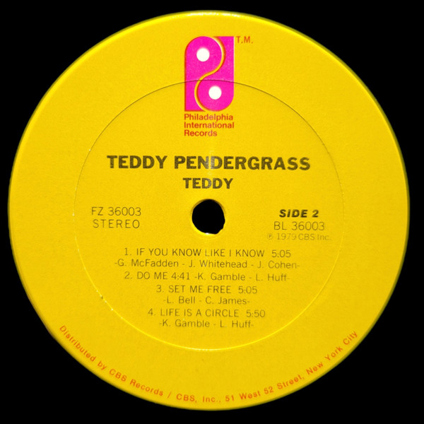 Teddy Pendergrass - Teddy | Philadelphia International Records (FZ 36003) - 4 Teddy Pendergrass - Teddy | Philadelphia International Records (FZ 36003) - 4