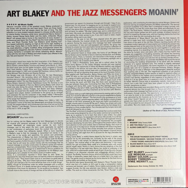 Art Blakey & The Jazz Messengers - Moanin' | Waxtime In Color (950623) - 2