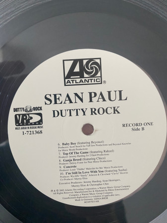 Sean Paul - Dutty Rock (20th Anniversary Edition) | Atlantic (0603497833108) - 4 Sean Paul - Dutty Rock (20th Anniversary Edition) | Atlantic (0603497833108) - 4