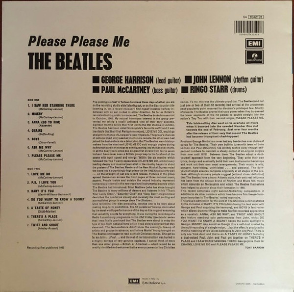 The Beatles - Please Please Me | Parlophone (3C 064-04219) - 2 The Beatles - Please Please Me | Parlophone (3C 064-04219) - 2