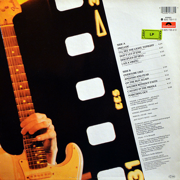 Yngwie J. Malmsteen's Rising Force - Marching Out [Vinyl] | Polydor (825 733-1) - 2