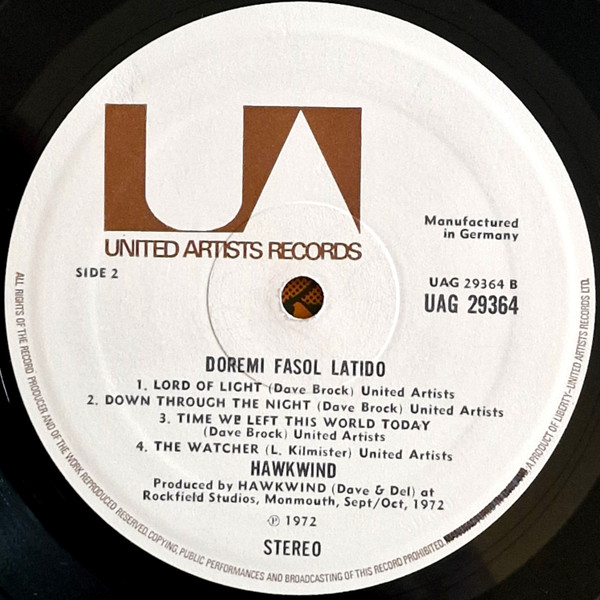 Hawkwind - Doremi Fasol Latido | United Artists Records (UAG 29364) - 4 Hawkwind - Doremi Fasol Latido | United Artists Records (UAG 29364) - 4