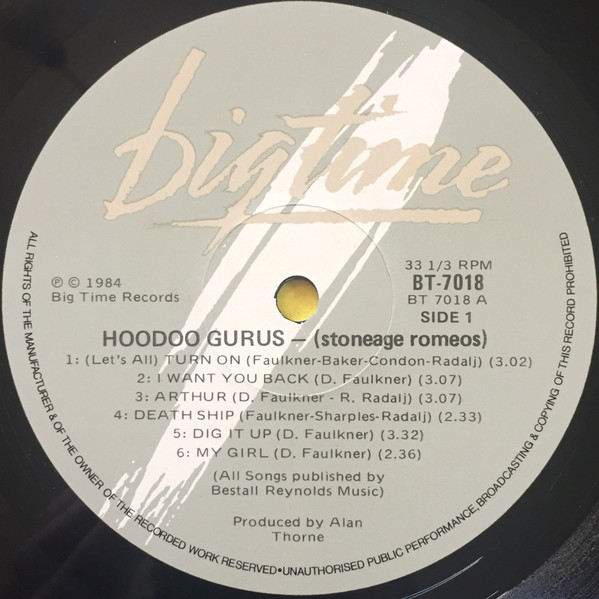 Hoodoo Gurus - (Stoneage Romeos) | Big Time (BT 7018) - 3 Hoodoo Gurus - (Stoneage Romeos) | Big Time (BT 7018) - 3