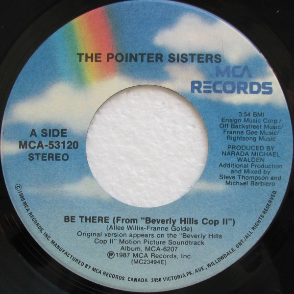 Pointer Sisters - Be There (7") [Vinyl] | MCA Records (MCA-53120) - 3
