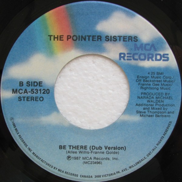 Pointer Sisters - Be There (7") [Vinyl] | MCA Records (MCA-53120) - 4