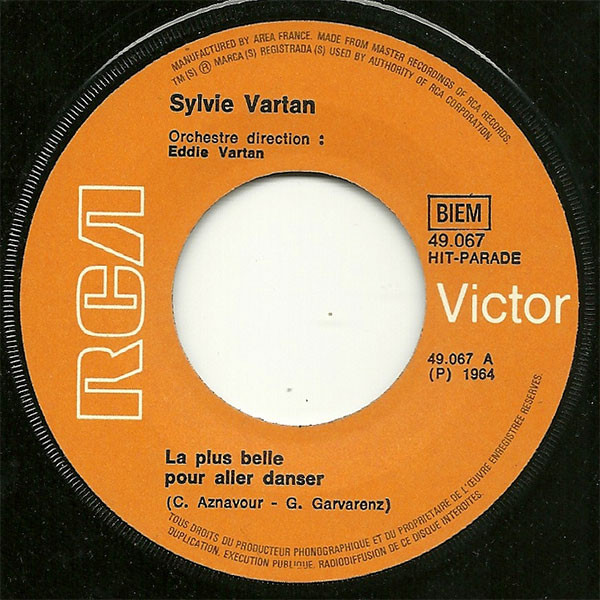 Sylvie Vartan - La Plus Belle Pour Aller Danser | RCA Victor (49.067) - 4