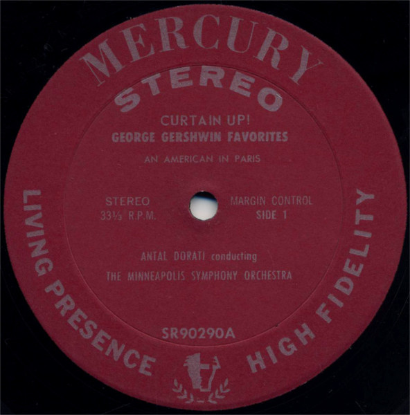 George Gershwin - Curtain Up! Gershwin Favorites | Mercury (SR90290) - 3 George Gershwin - Curtain Up! Gershwin Favorites | Mercury (SR90290) - 3