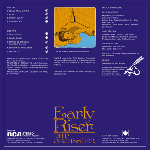 THP Orchestra - Early Riser | RCA Victor (KPL1-0154) - 2