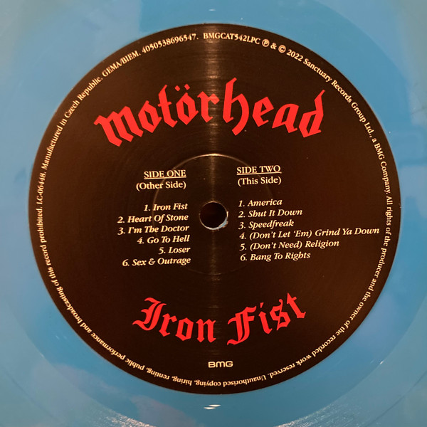 Motörhead - Iron Fist | BMG (BMGCAT542LPC) - 2 Motörhead - Iron Fist | BMG (BMGCAT542LPC) - 2