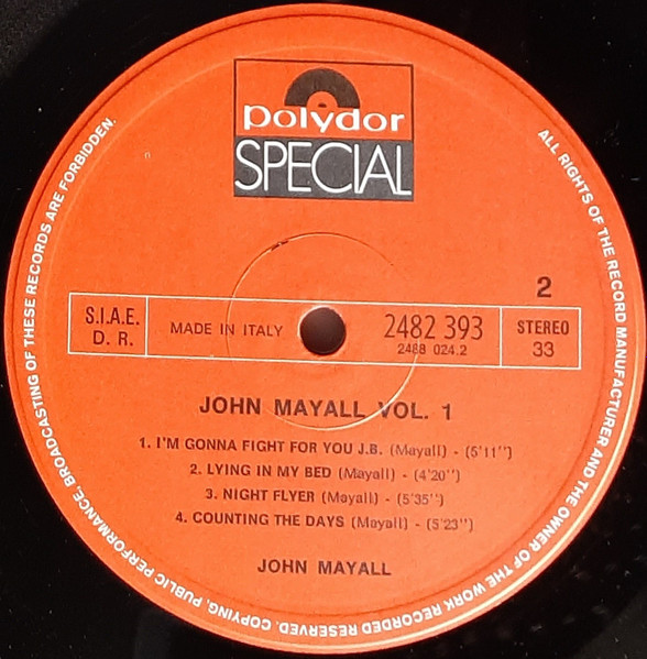 John Mayall - John Mayall Vol. 1 | Polydor (2482 393) - 4 John Mayall - John Mayall Vol. 1 | Polydor (2482 393) - 4