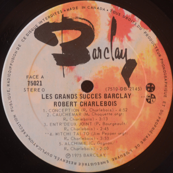 Robert Charlebois - Les Grands Succès Barclay Vol. 21 | Barclay (75021) - 4 Robert Charlebois - Les Grands Succès Barclay Vol. 21 | Barclay (75021) - 4
