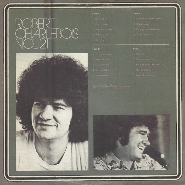 Robert Charlebois - Les Grands Succès Barclay Vol. 21 | Barclay (75021) - 3 Robert Charlebois - Les Grands Succès Barclay Vol. 21 | Barclay (75021) - 3