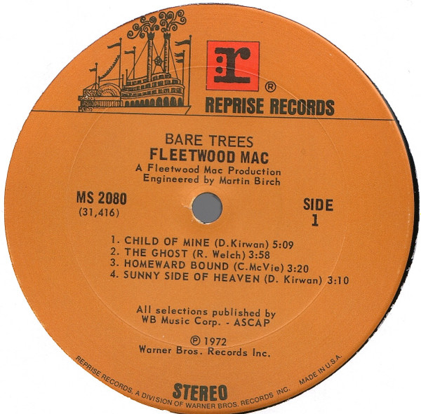 Fleetwood Mac - Bare Trees | Reprise Records (MS 2080) - 3