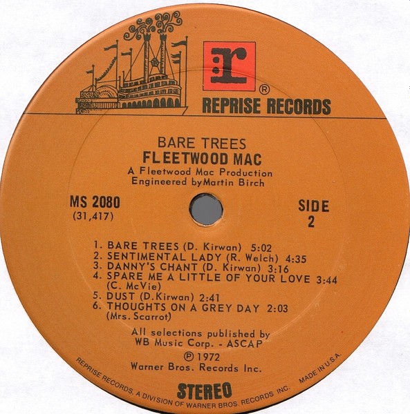 Fleetwood Mac - Bare Trees | Reprise Records (MS 2080) - 4