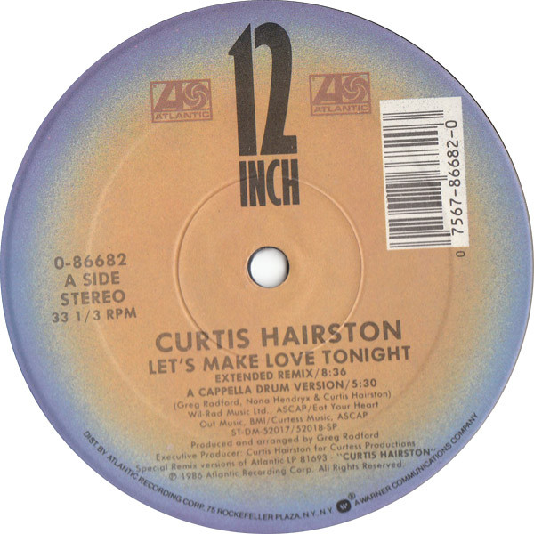 Curtis Hairston - Let's Make Love Tonight / Take Charge | Atlantic (0-86682) - 3