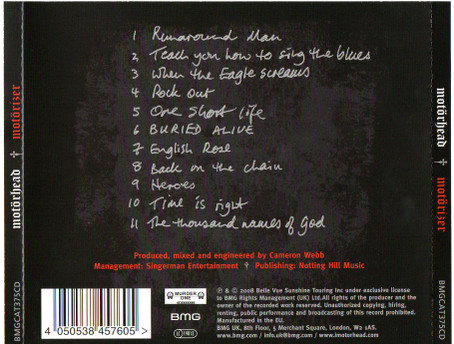 Motörhead - Motörizer | BMG (BMGCAT375CD) - 2