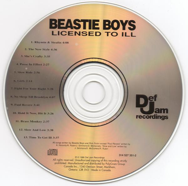 Beastie Boys - Licensed To Ill [CD] | Def Jam Recordings (314 527 351-2) - 3
