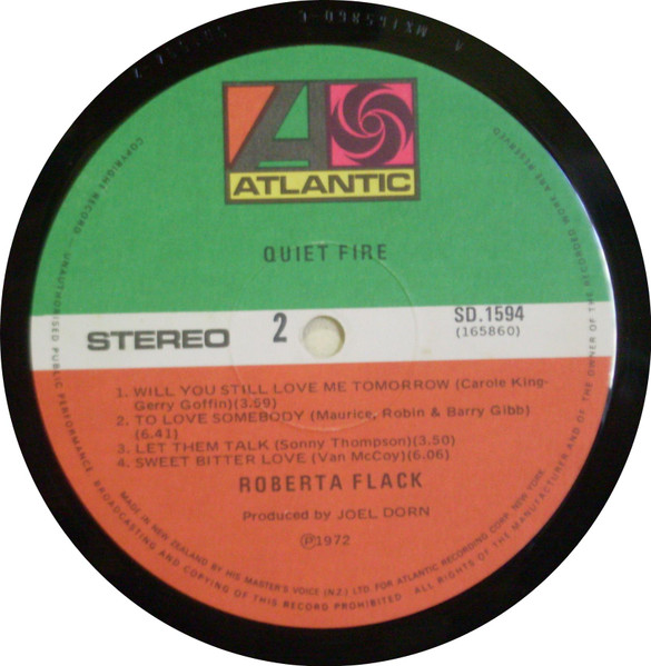 Roberta Flack - Quiet Fire | Atlantic (B -SD 1594) - 4