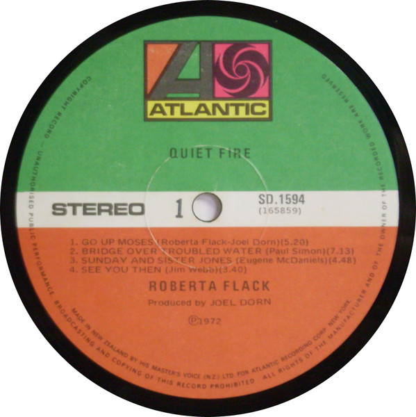 Roberta Flack - Quiet Fire | Atlantic (B -SD 1594) - 3