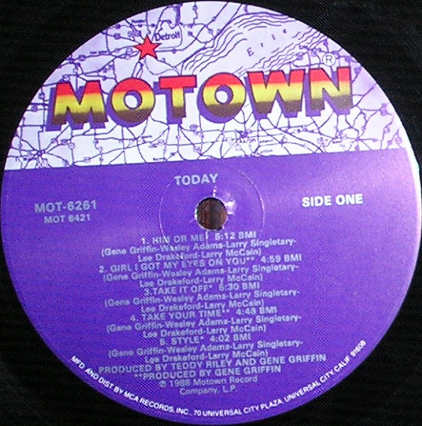 Today - Today | Motown (MOT-6261) - 3