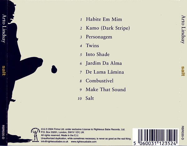 Arto Lindsay - Salt | Righteous Babe Records (RBR035-D)