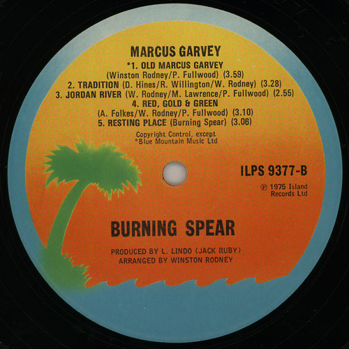 Burning Spear - Marcus Garvey | Island Records (ILPS 9377) - 4 Burning Spear - Marcus Garvey | Island Records (ILPS 9377) - 4